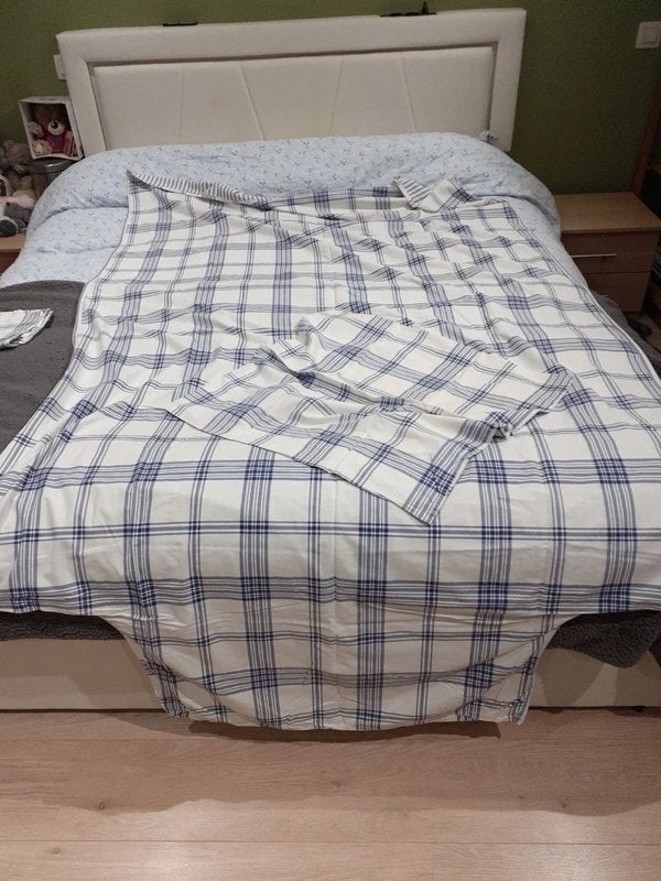 Housse de couette + taie d’oreiller – Bleu & Blanc, Garçon ou Fille, Enlèvement ou Envoi, Autres marques, Bleu