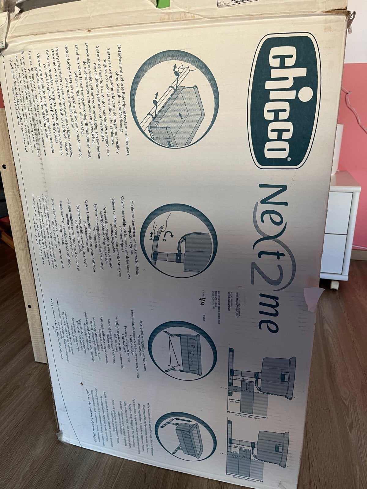 chicco next2me co sleeper, Enlèvement