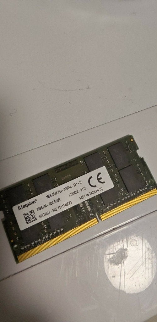 Kingston RAM DDR4 16GB 3200, Computers en Software, RAM geheugen, Gebruikt, DDR4, Ophalen of Verzenden, Laptop