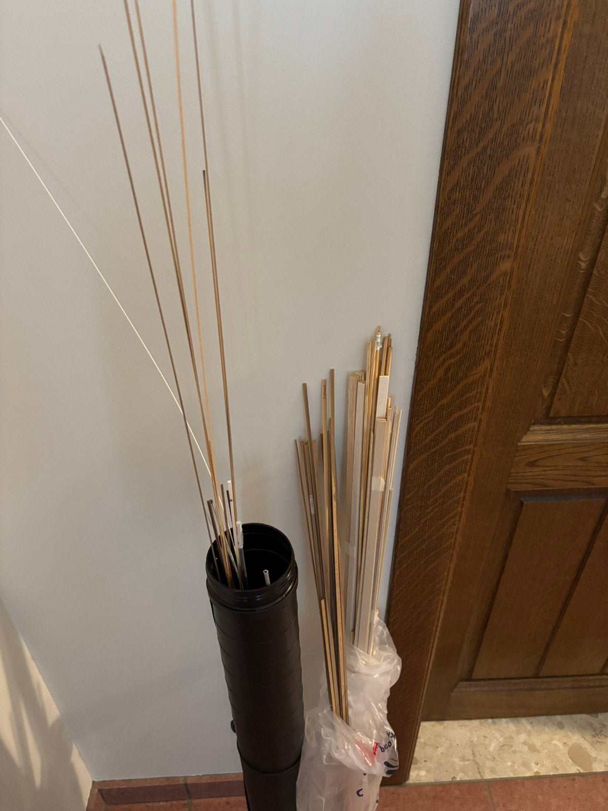 Maquette materiaal stokken (hout / karton / metalen), Gebouwen, Zo goed als nieuw, Bruin, Knutselmateriaal