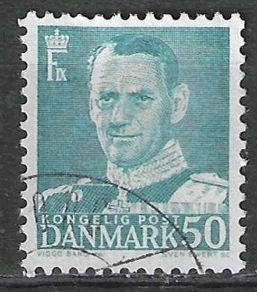 Danemark 1948/1953 - Yvert 327A - Roi Frédéric IX (ST), Timbres & Monnaies, Envoi, Danemark, Affranchi