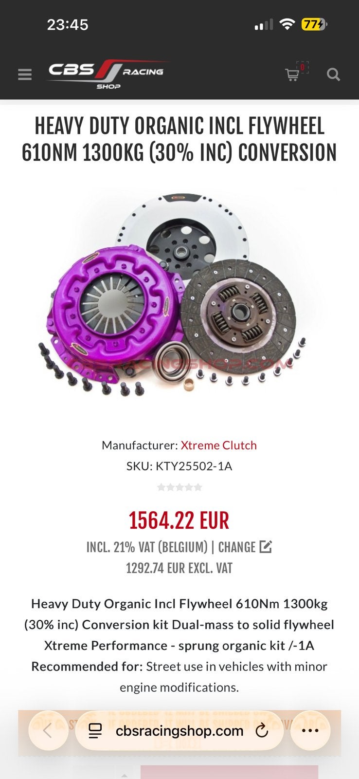 Xtreme clutch supra mk4 v160, Ophalen
