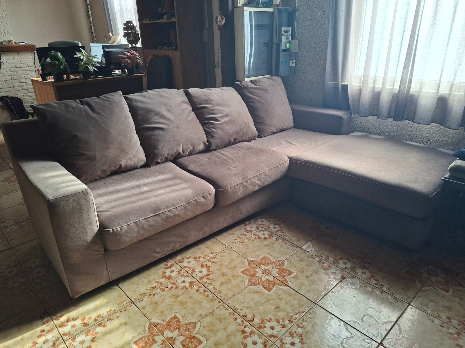hoeksalon, Huis en Inrichting, Ophalen, Gebruikt, Stof