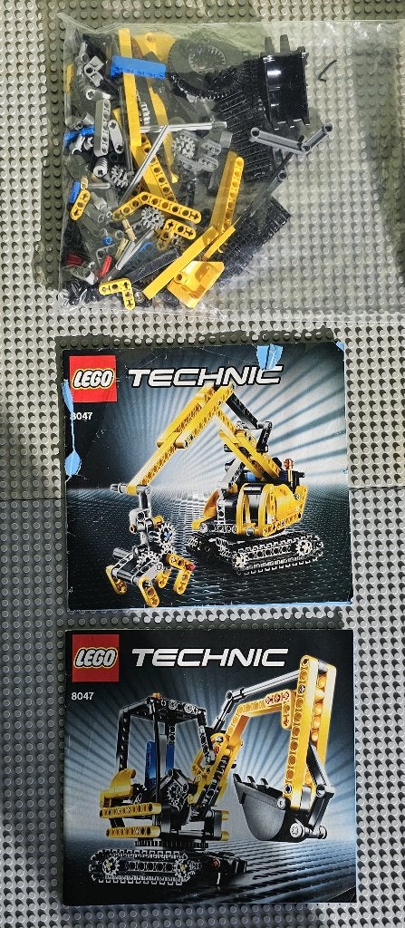 Lego Technic 8047 Compact Excavator, Lego, Ensemble complet, Instructions incluses, Comme neuf