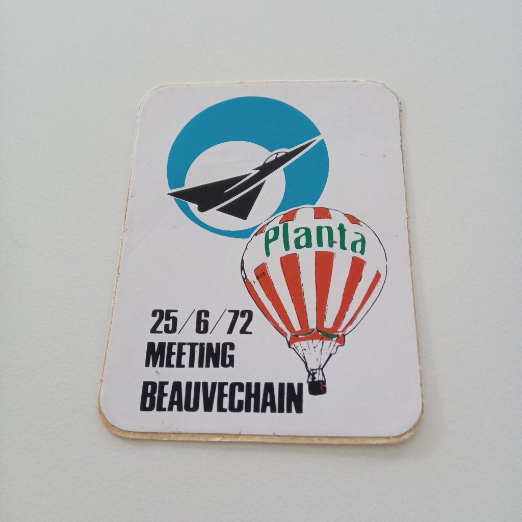 STICKER -BEAUVECHAIN  1972---PLANTA-, Verzenden