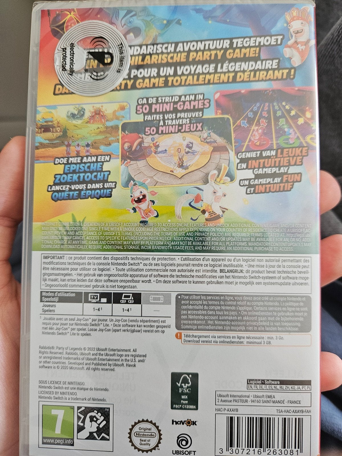 VOLLEDIGE NIEUWE SEALED NINTENDO SWITCH GAME Rabbids Party, Ophalen