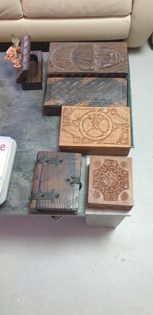 handgemaakte  houten doosje, Ophalen