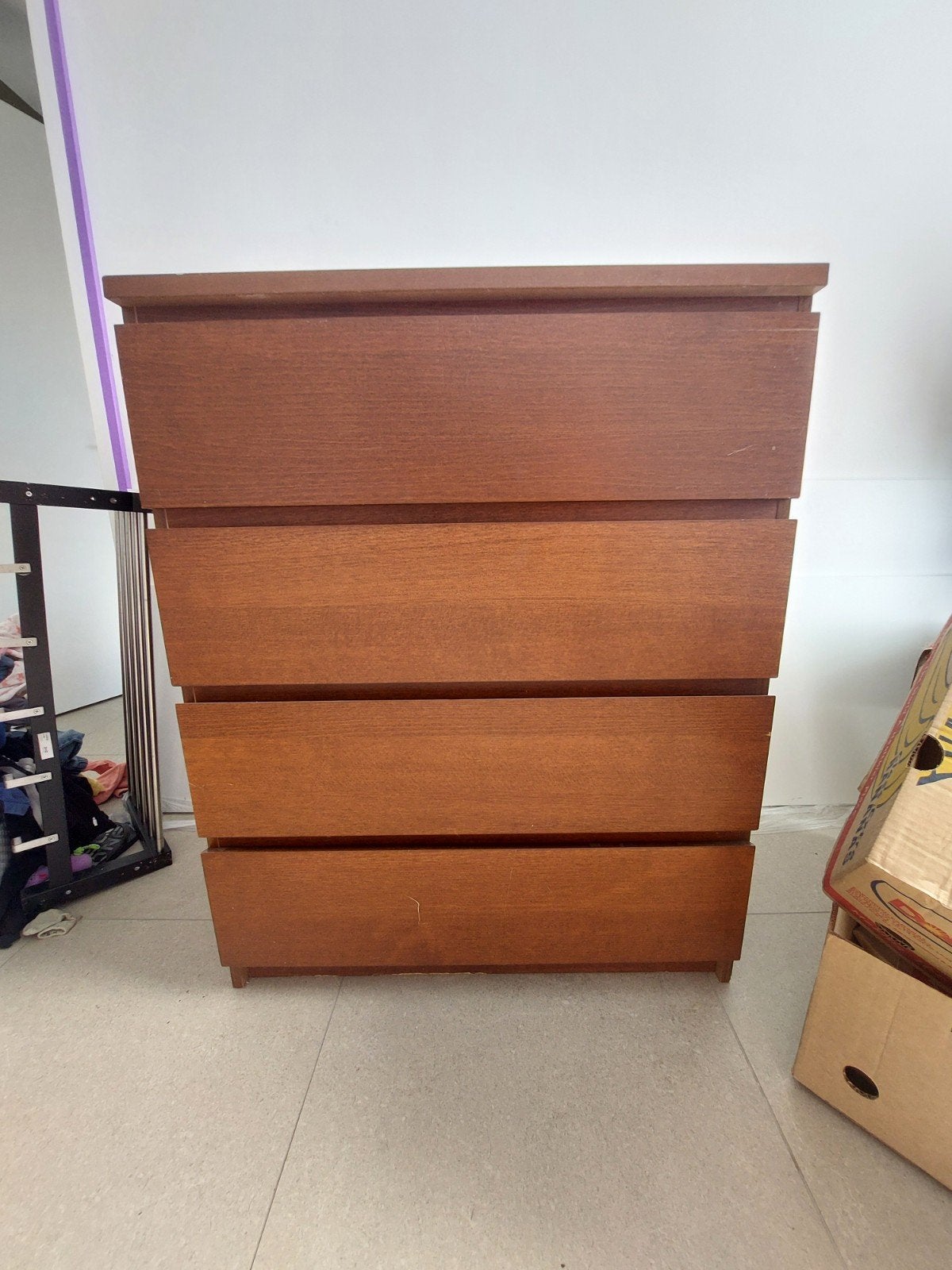 ikea malm ladekast, 3 ou 4 tiroirs, 25 à 50 cm, Enlèvement, Utilisé