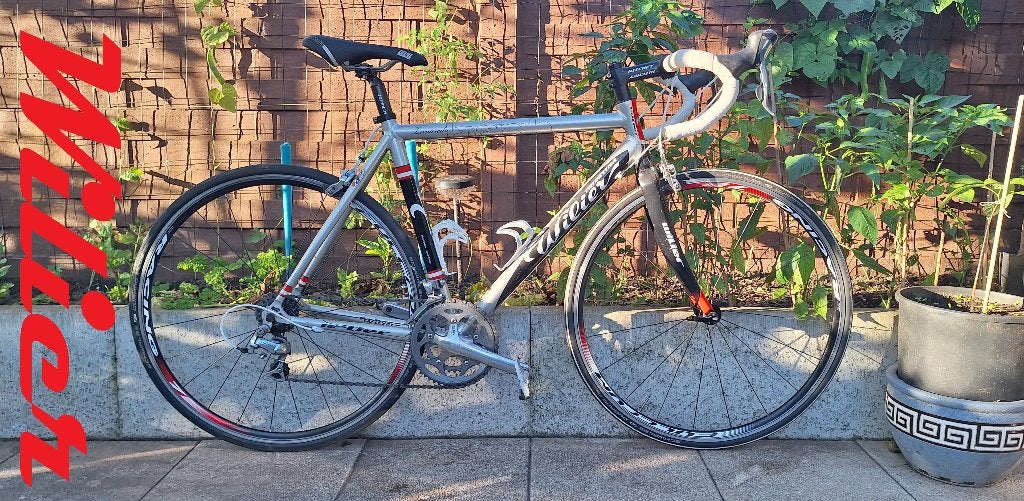 Wilier Triestina Racefiets TOPSTAAT Fiets Medium Koersfiets, 28 inch, Velgrem, Aluminium, 49 tot 53 cm
