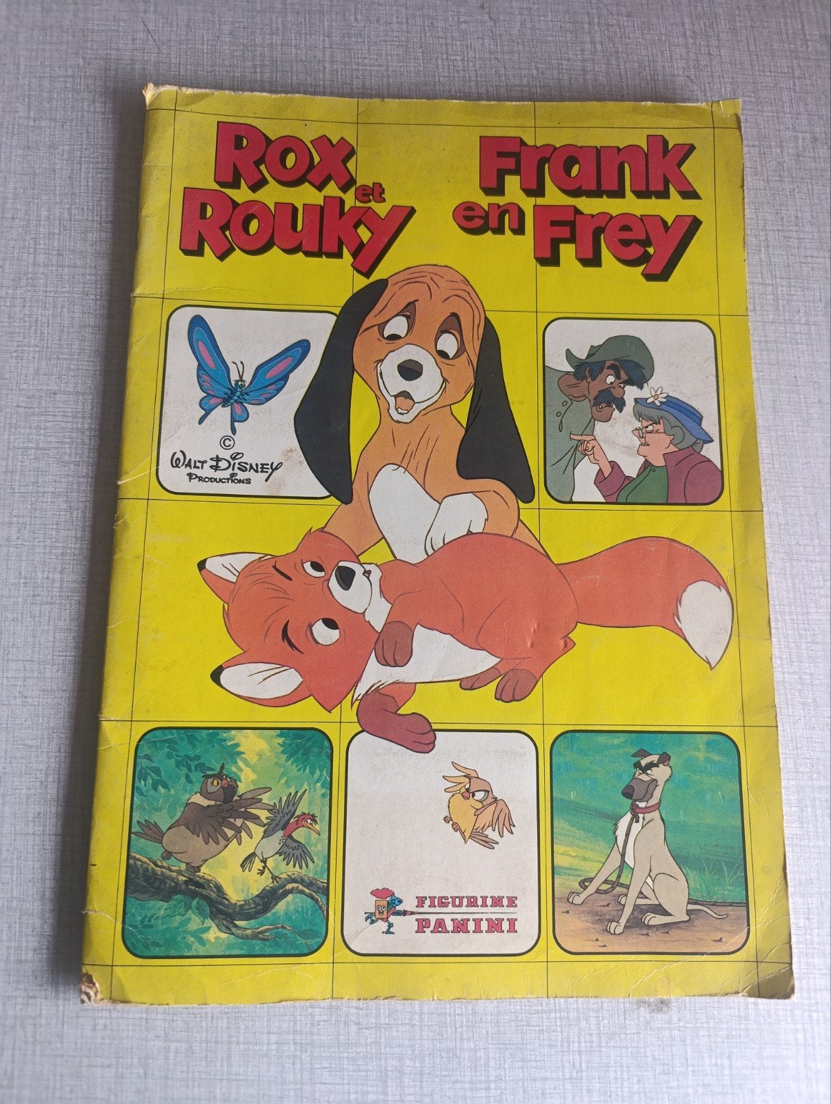 Vintage stickerboek Panini Frank en Frey 1981, Ophalen of Verzenden