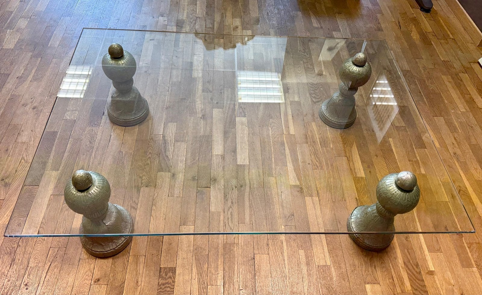 Table basse de salon à donner, Enlèvement, Utilisé, Verre, Oriental
