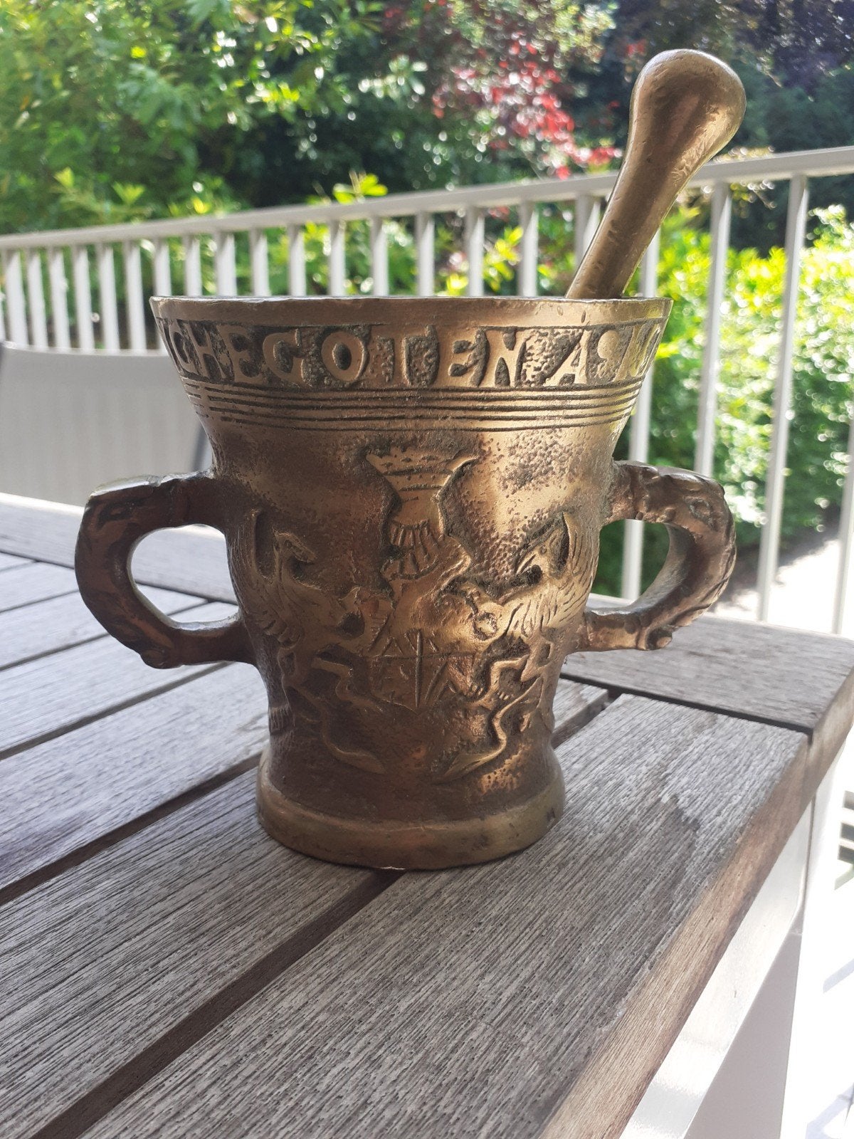 Apotheek vijzel brons 1576, Enlèvement ou Envoi, Bronze