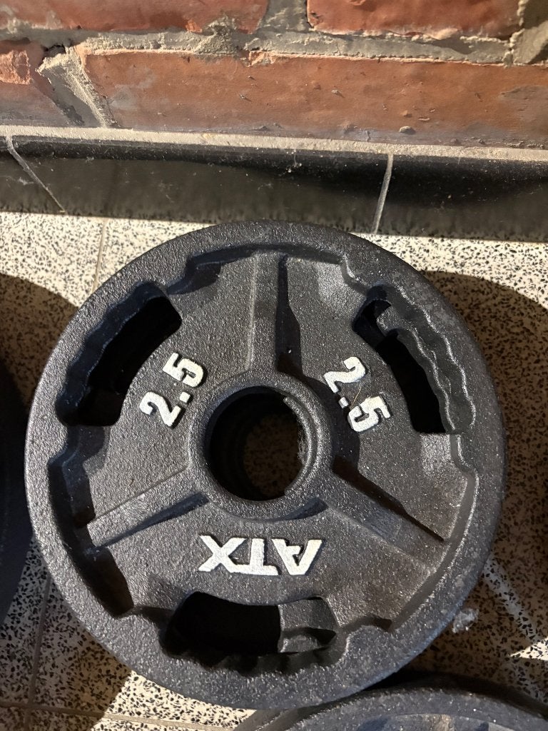 Halterschijven, Sport en Fitness, Fitnessmaterialen, Ophalen, Zo goed als nieuw, Halterschijven