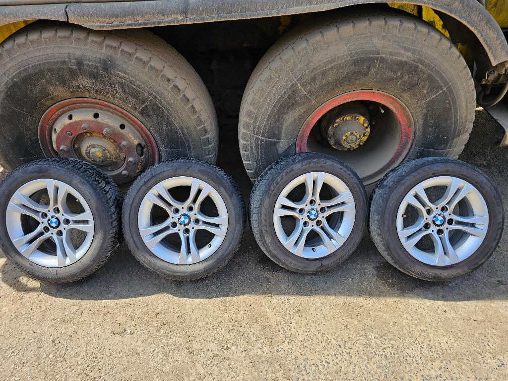 BMW VELGEN EN BANDEN 205/55R16 91H, Auto-onderdelen, Banden en Velgen, Ophalen, Gebruikt, 16 inch, Banden en Velgen
