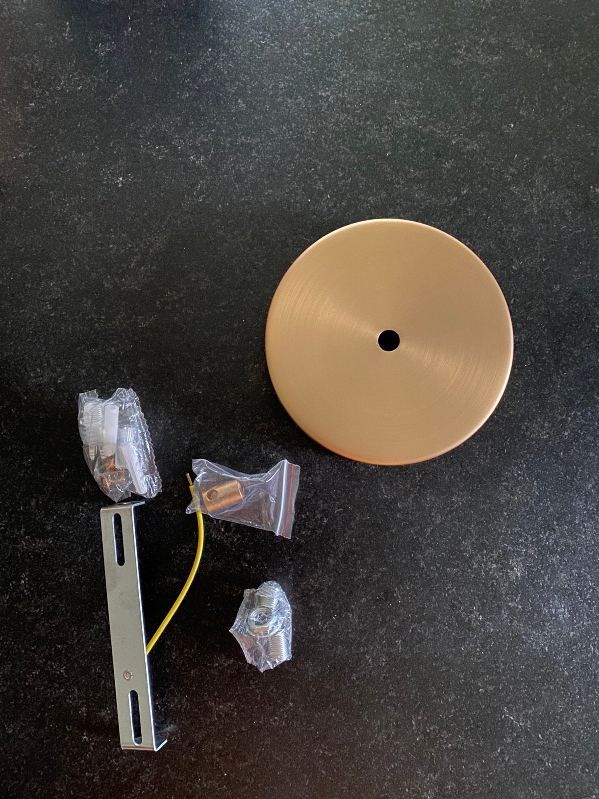 Afdekplaat lamp messing, Huis en Inrichting, Lampen | Overige, Ophalen of Verzenden, Zo goed als nieuw