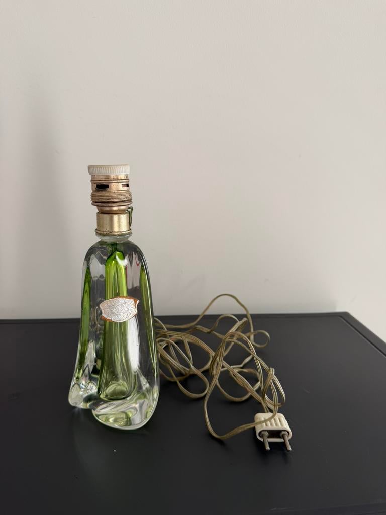 Val saint lambert tafel lamp, Ophalen of Verzenden, Gebruikt, Glas, Minder dan 50 cm