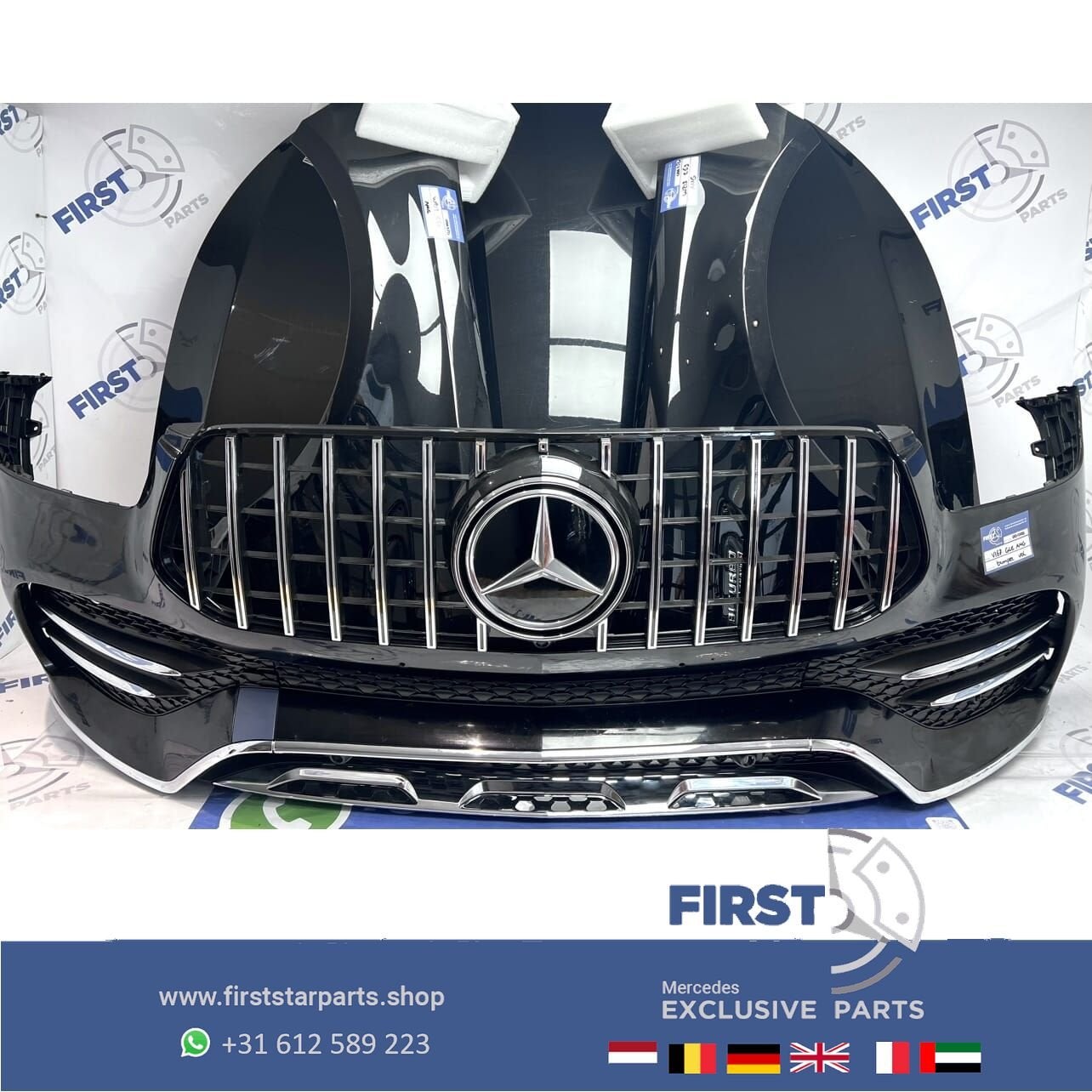 V167 C167 GLE AMG VOORKOP ZWART COMPLEET FRONT ORIGINEEL Mer