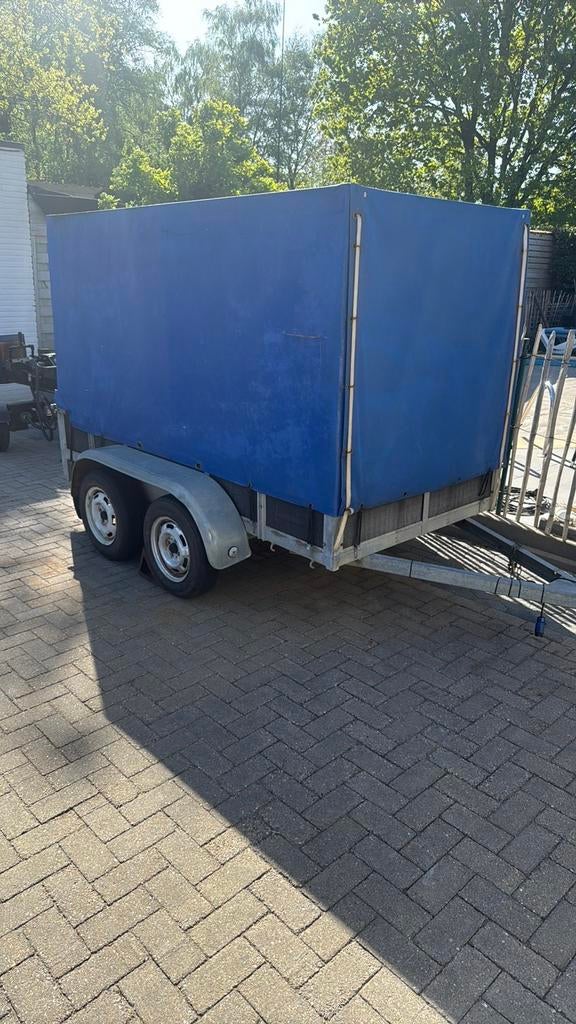 Gesloten aanhanger dubbelas, Auto diversen, Aanhangers en Bagagewagens, Ophalen, Zo goed als nieuw