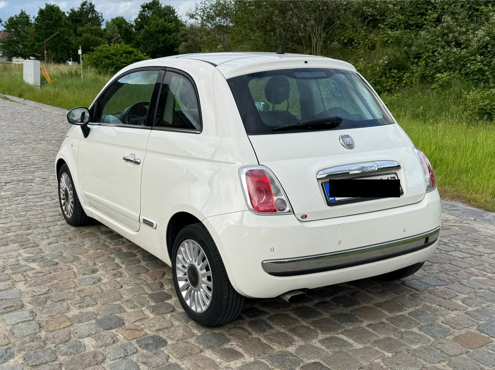 Fiat 500 blanche, Auto's, Fiat, Start-stop-systeem, Wit, Handgeschakeld, Particulier