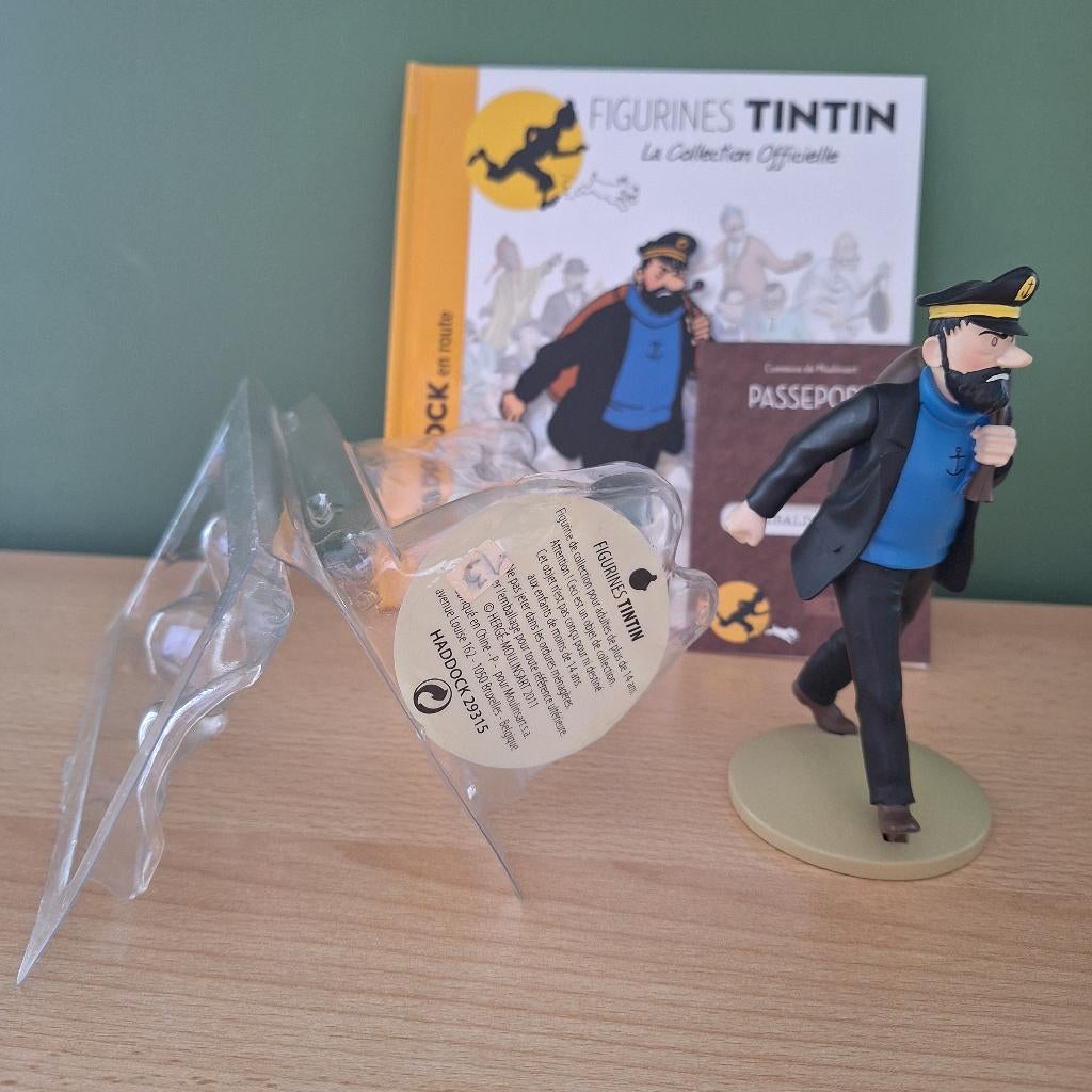 Figurine de Haddock en route, Collections, Personnages de BD, Neuf, Statue ou Figurine, Tintin, Enlèvement ou Envoi