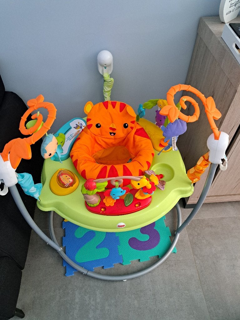 Jumperoo Fisher price, Kinderen en Baby's, Ophalen, Zo goed als nieuw, Overige typen, Met geluid