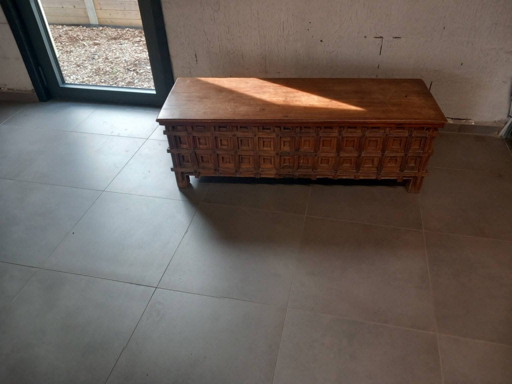 Houten opberg kist, Huis en Inrichting, Minder dan 50 cm, Gebruikt, 100 tot 150 cm, 25 tot 50 cm