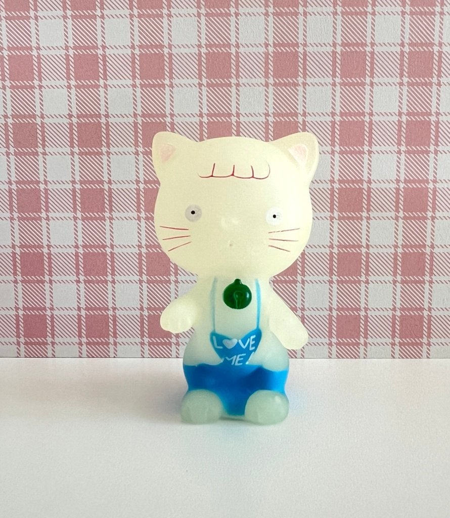 Figurine phosphorescente chat, Collections, Statues & Figurines, Utilisé, Autres types, Enlèvement ou Envoi