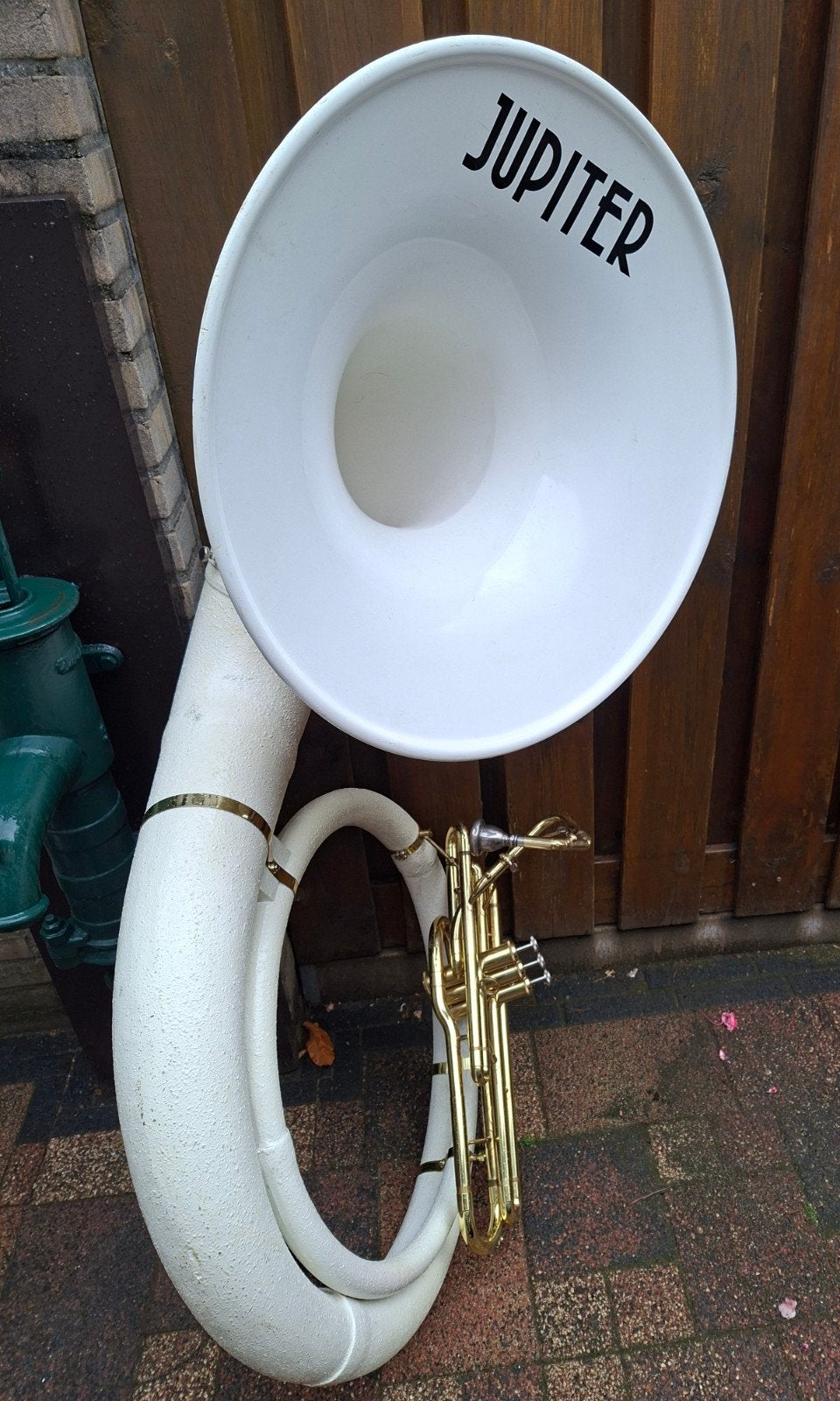 Mooie Jupiter sousafoon, Muziek en Instrumenten, Ophalen, Zo goed als nieuw, Tuba in si bemol, Met koffer of draagtas