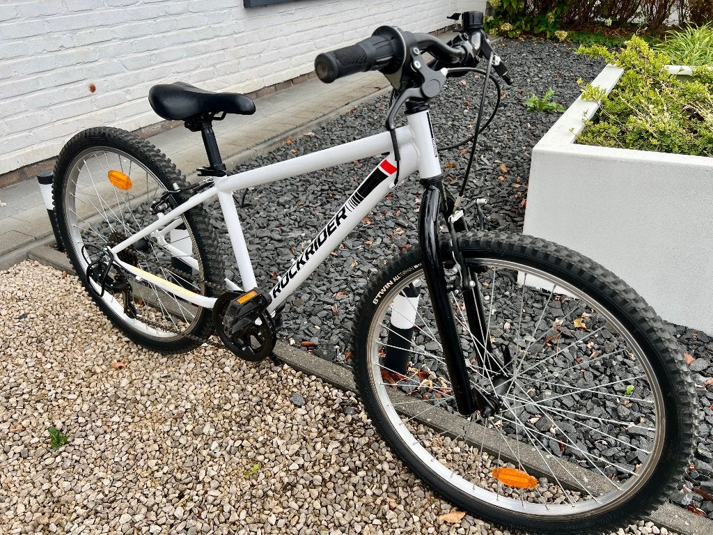 MTB Rockrider 24 inch ST100 wit, Fietsen en Brommers, Ophalen, Gebruikt, Velgrem, Overige merken