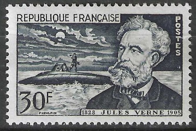 Frankrijk 1955 - Yvert 1026 - Jules Verne (PF), Verzenden, Postfris