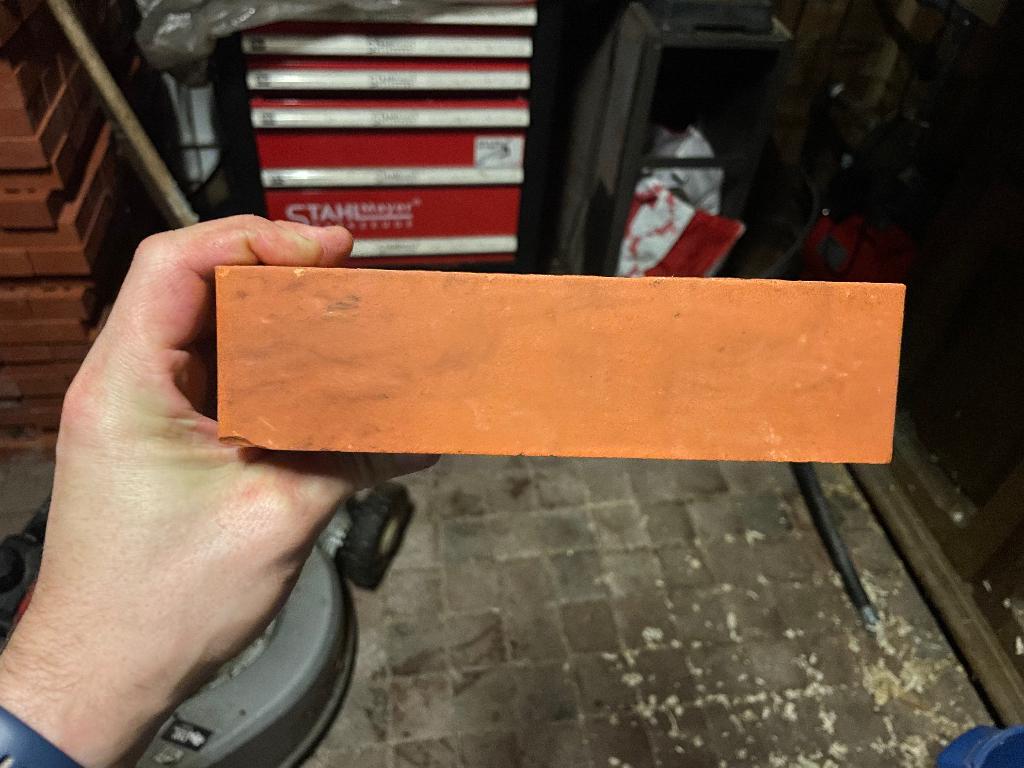 Gevelsteen terra glad rood, Doe-het-zelf en Bouw, Metselstenen, Ophalen, Nieuw, Bakstenen