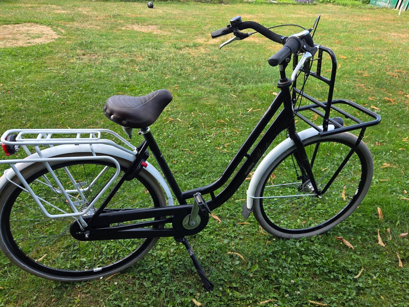 Mooie cortina dames fiets, Ophalen