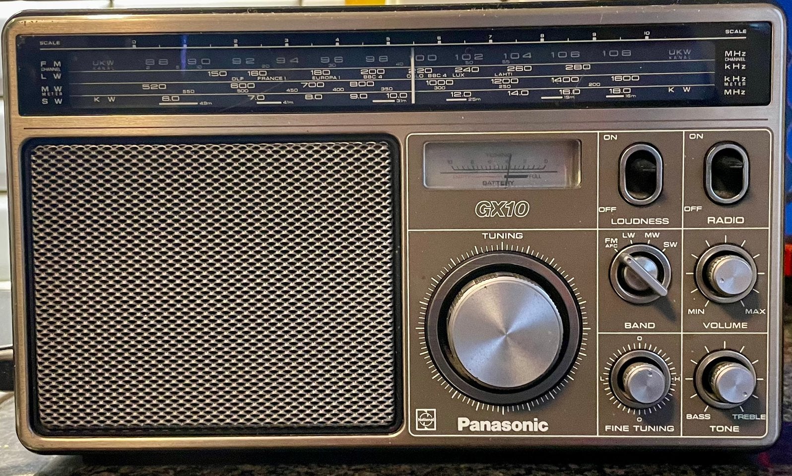 Panasonic GX10 vintage radio, Ophalen of Verzenden, Gebruikt, Radio