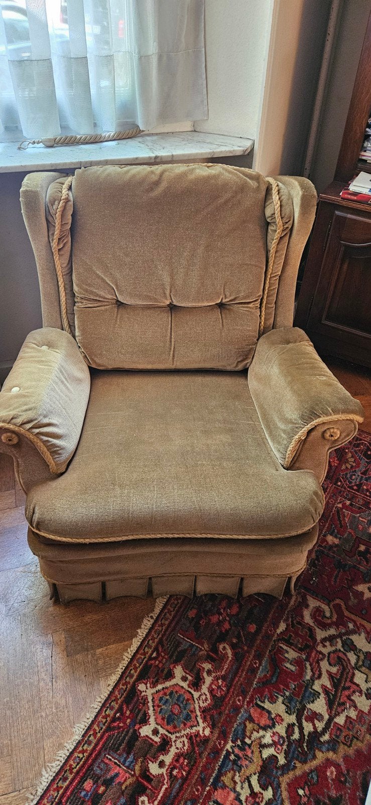 Divan 3 places + 2 fauteuils assortis, Enlèvement