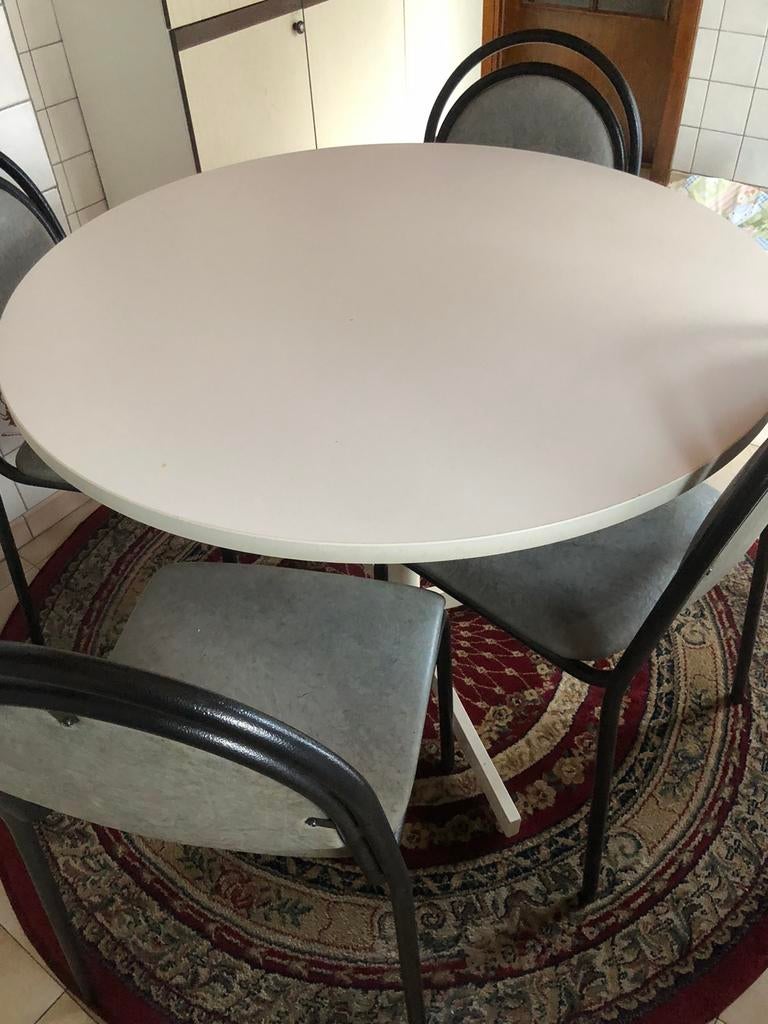 Keukentafel met 4 stoelen, Huis en Inrichting, Ophalen, Gebruikt