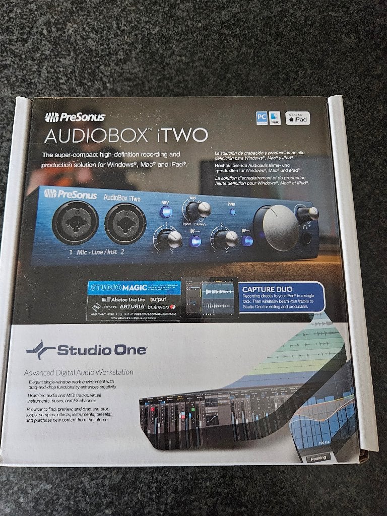 Audiobox 1Two ( PreSonus), Muziek en Instrumenten, Ophalen of Verzenden, Nieuw