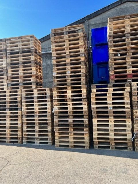 Te koop gevraagd euro paletten,kratten,H1 pallets, Doe-het-zelf en Bouw, Hout en Planken, Ophalen, Gebruikt, Minder dan 25 mm