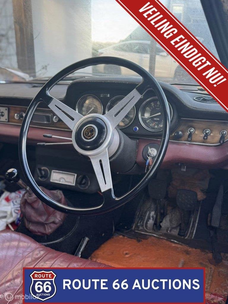 Alfa Romeo 2600 Sprint | 1965 | Route 66 Auctions, Zwart, Bedrijf, Handgeschakeld, Overige carrosserie