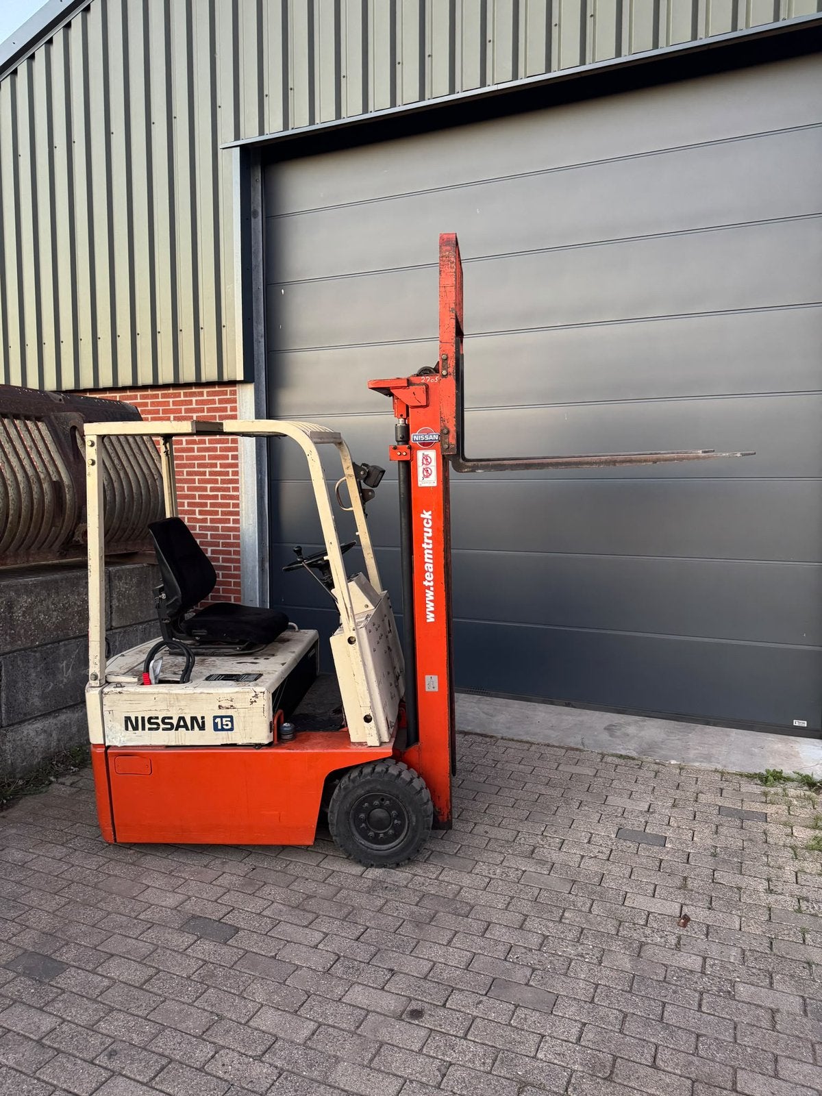 Nissan L15U Elektrische heftruck, duplo, freelift., Ophalen, Zo goed als nieuw