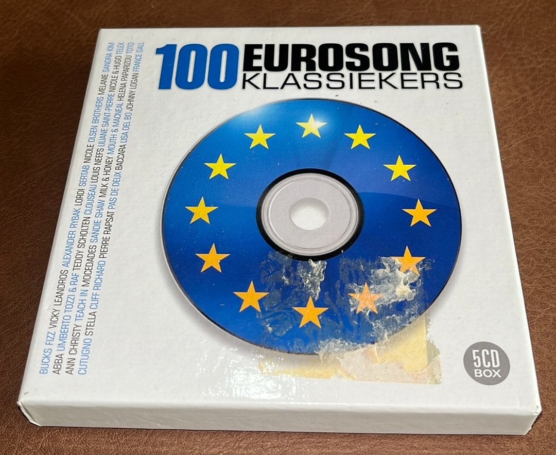 100 Eurosong Klassiekers - 5CD Box, Enlèvement ou Envoi, Utilisé