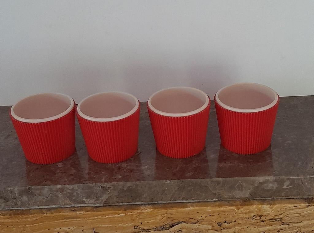 4 vintage eierdopjes Turkstra..., Enlèvement ou Envoi, Maison et Meubles