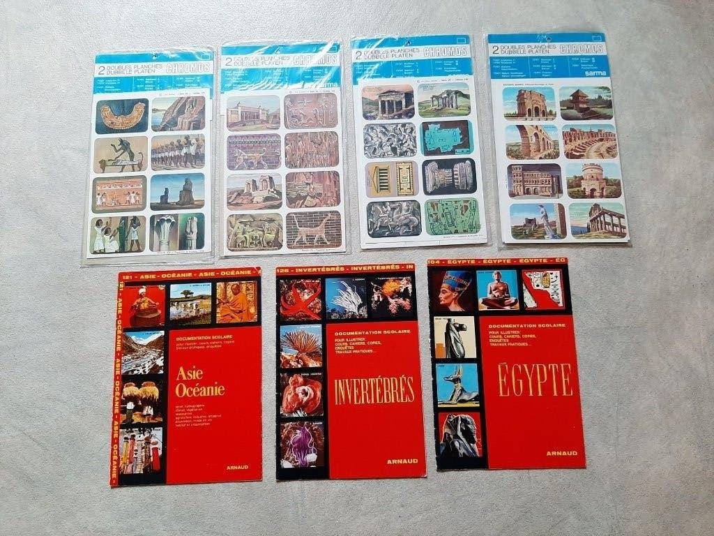chromos fotobladen met historische foto's en 3 boekjes, Collections, Photos & Gravures, Enlèvement, 1960 à 1980, Neuf, Photo