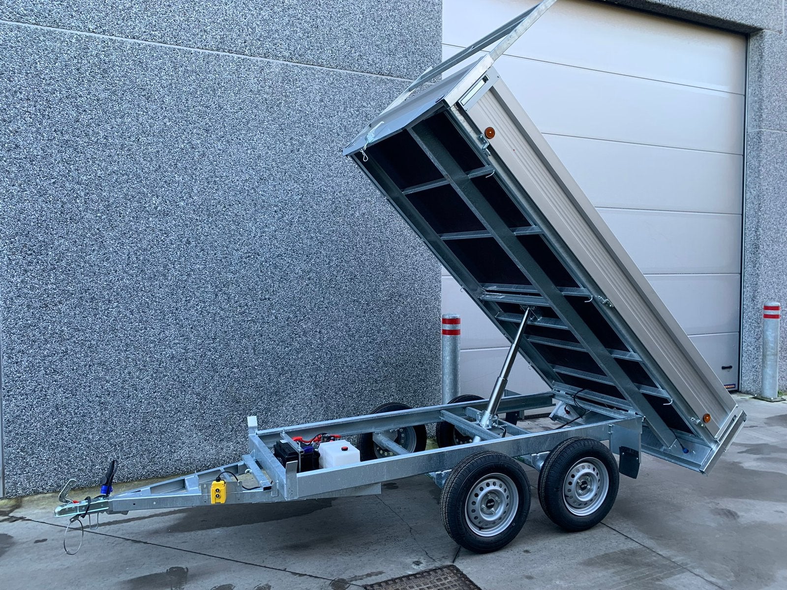 Elektrische kipper aanhangwagen ongeremd, Ophalen, Nieuw