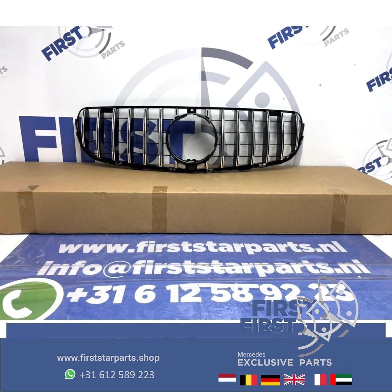 W253 X253 C253 PRE-FACELIFT GLC63 AMG GT GRIL voor Mercedes, Gebruikt, -, Ophalen of Verzenden, -