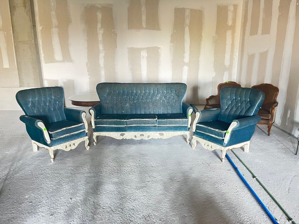 Sofa set - Barok stijl, Ophalen, Gebruikt, Stof, Barok