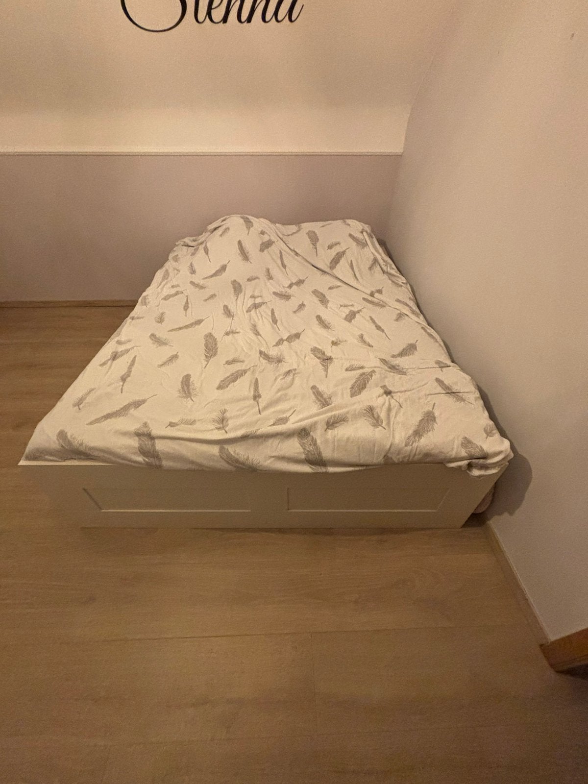 Bed ikea met lattenbodem en matras 160cm, Ophalen, Zo goed als nieuw