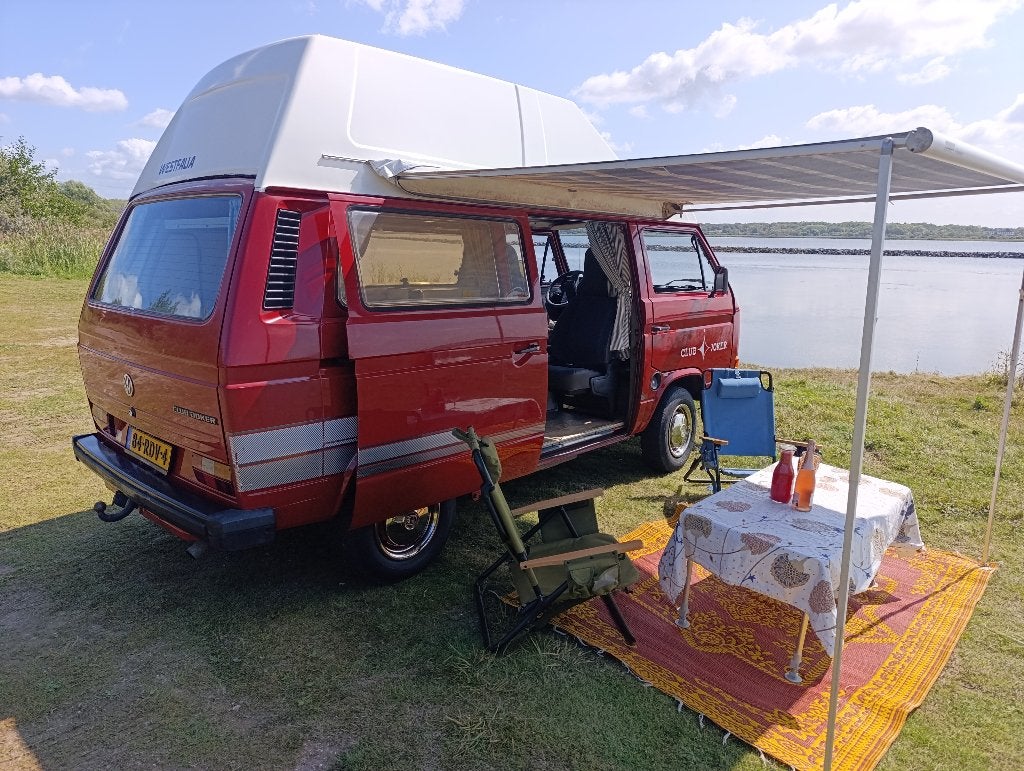 VW T3 Westfalia Club Joker–1988 –Roestvrij–Technisch top, Caravans en Kamperen, Mobilhomes, Chemisch toilet, Bestuurdersdeur, Volkswagen