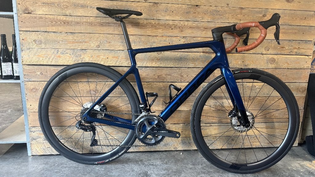 Carbon racefiets met carbon wielen ORBEA orca OMX maat 55, Ophalen, Zo goed als nieuw, Carbon