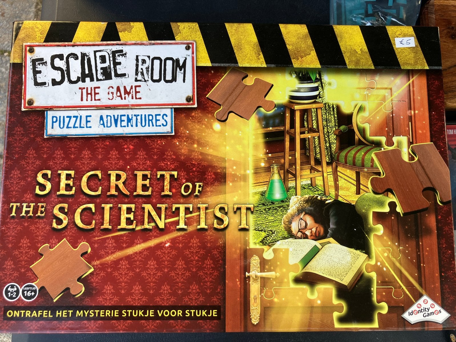 Escape room: Puzzle Adventures: "Secret of the Scientist", Een of twee spelers, Ophalen of Verzenden, Zo goed als nieuw