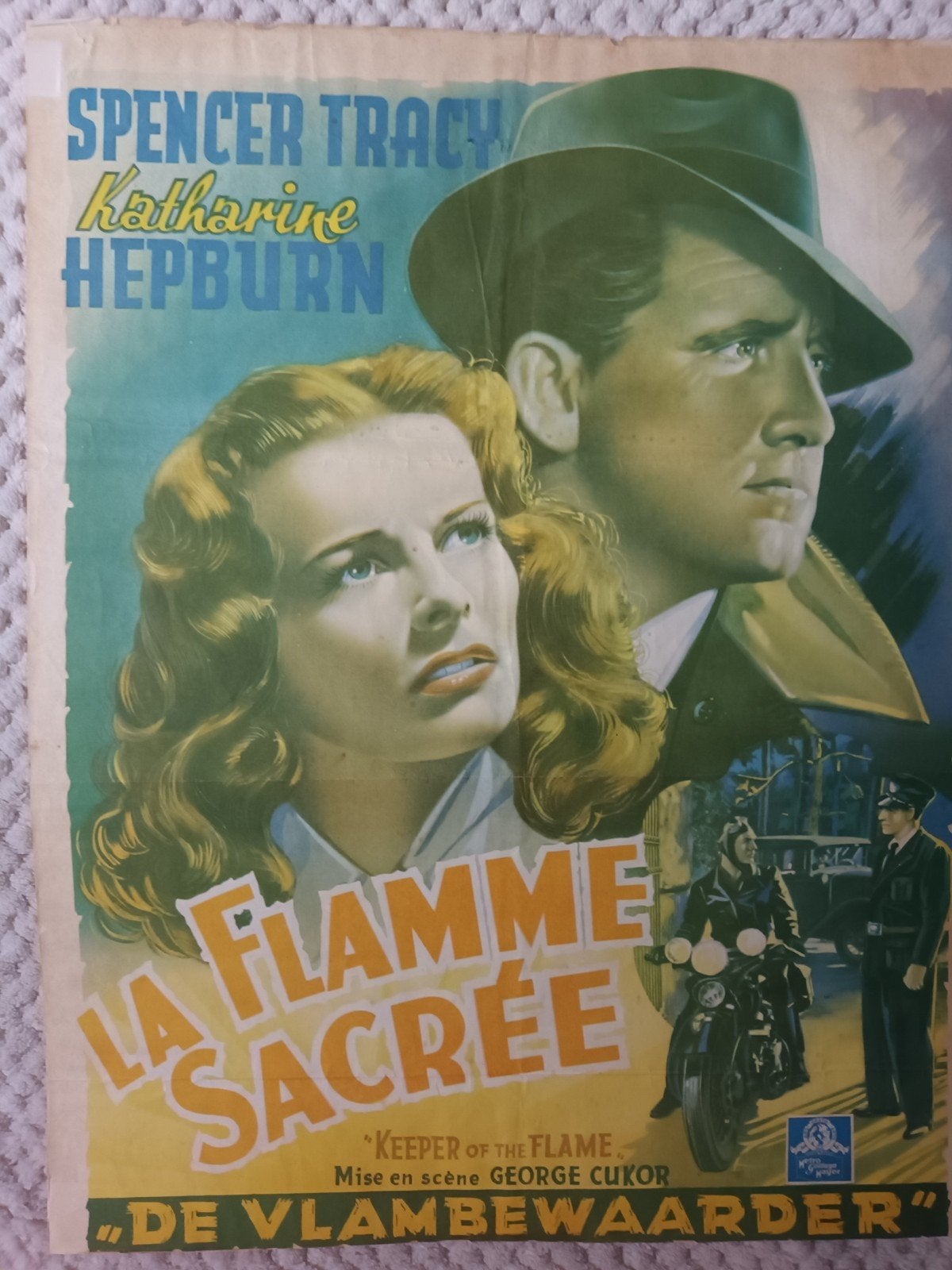 filmposter de vlambewaarder, Verzamelen, Ophalen of Verzenden, A1 t/m A3, Film en Tv, Rechthoekig Staand